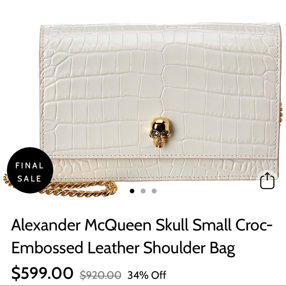 New Al McQueen mini purse length is 3/12 by 2/12 - Picture 5 of 5